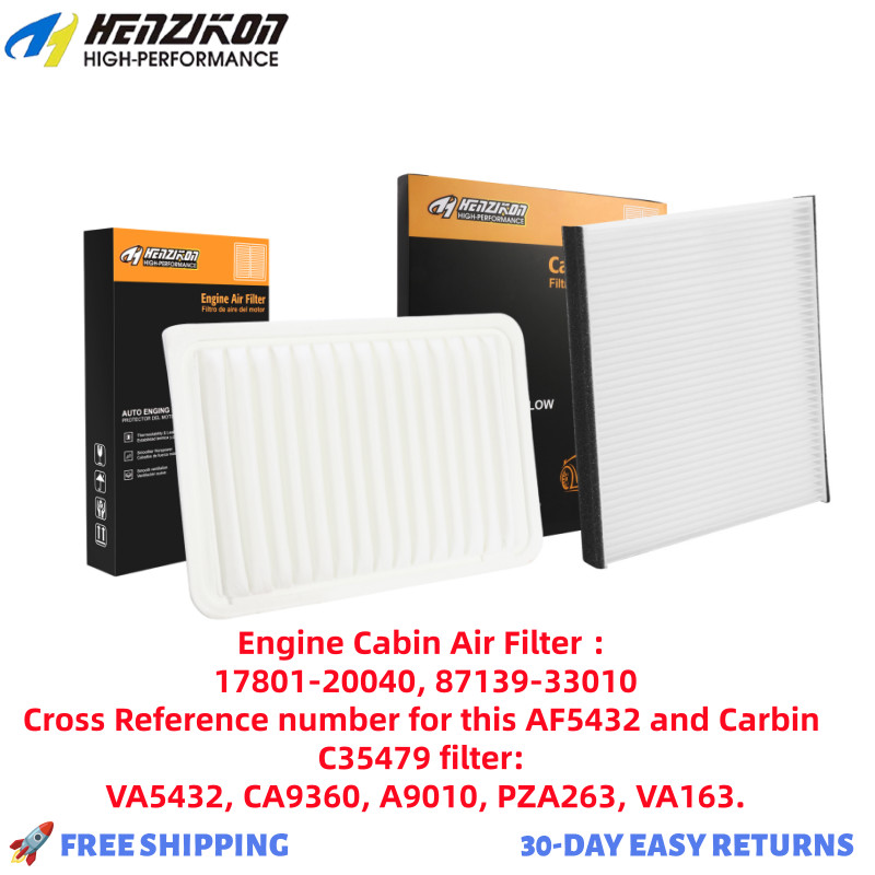 New Engine Cabin Air Filter Combo Set For Toyota Sienna Camry Lexus RX350 ES330