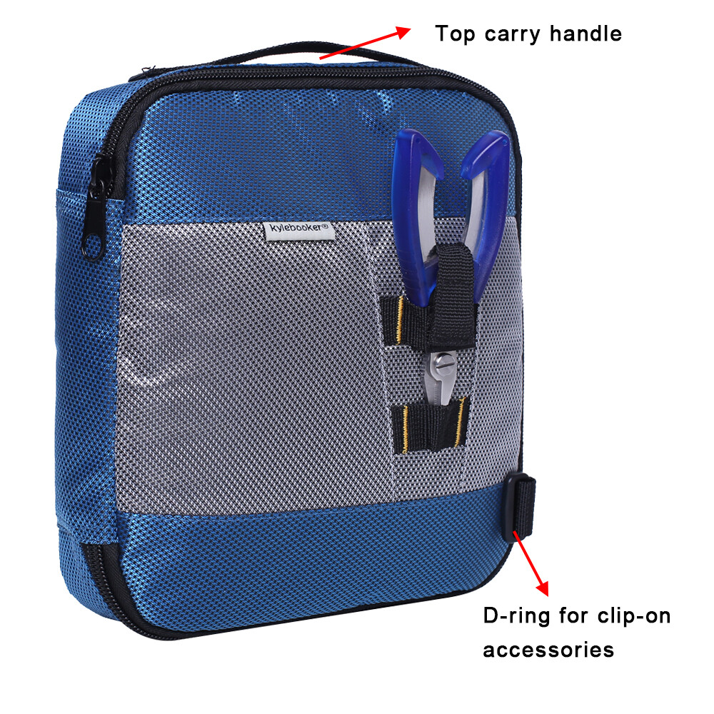 Soft Bait Binder Bag Fishing Lure Storage Wallet Tackle Box for Worms and Jigs