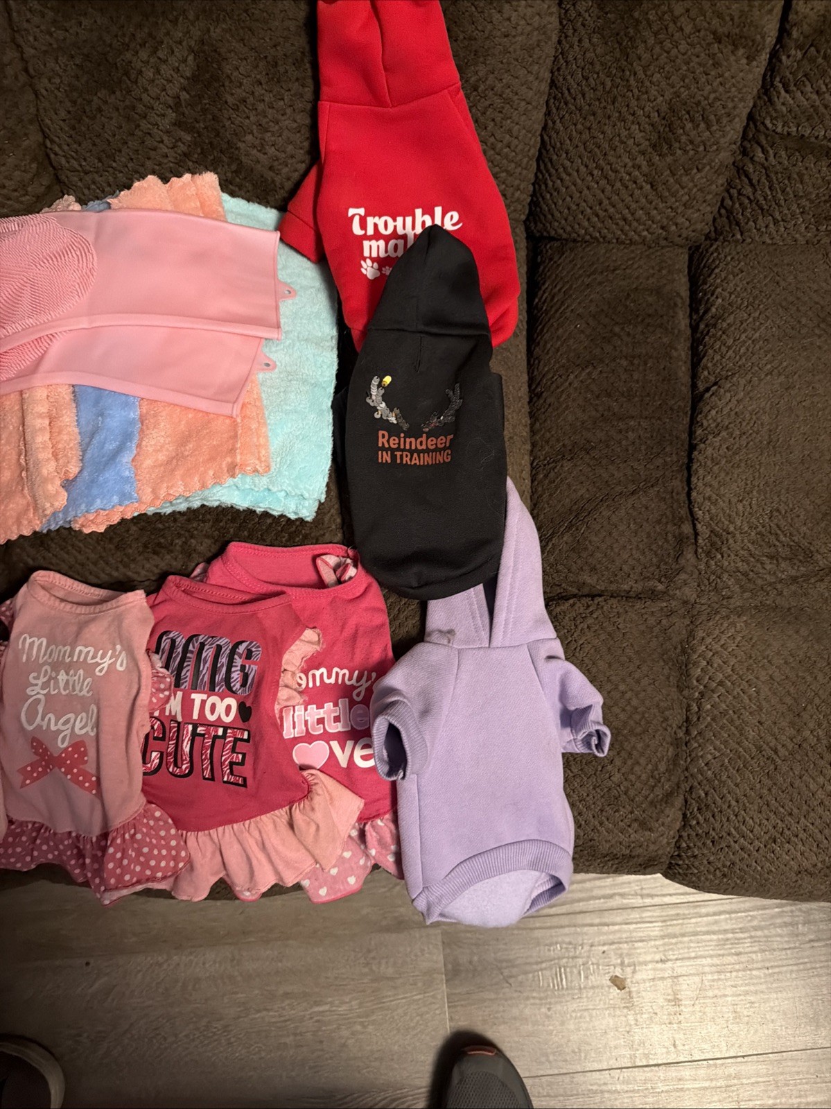 14 pcs Dog Clothing Lot Size Puppy to Small Two Extra Small