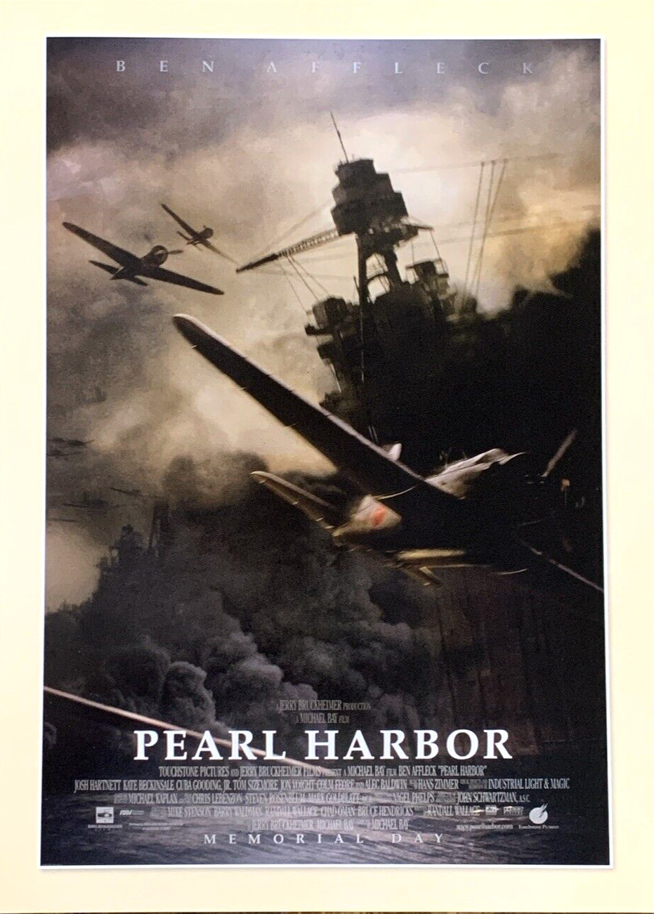 Pearl Harbor Movie Poster Ben Affleck Touchstone Pictures #0025