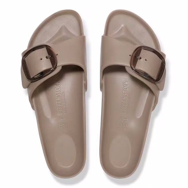 Birkenstock Womens Madrid Big Buckle EVA Sandals 1030479 - Grey Taupe