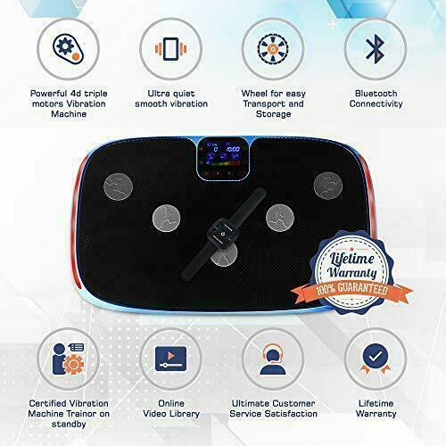 LifePro Rumblex 4D Vibration Plate Exercise Machine - Triple Motor Oscillation,