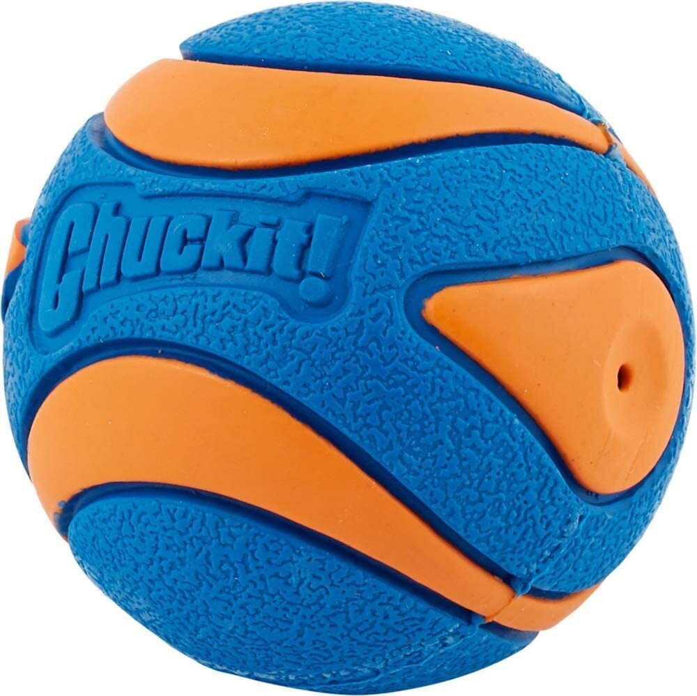 Chuckit Ultra Squeaker Ball Durable High Bounce Chewable Dog Toy Medium 2pack