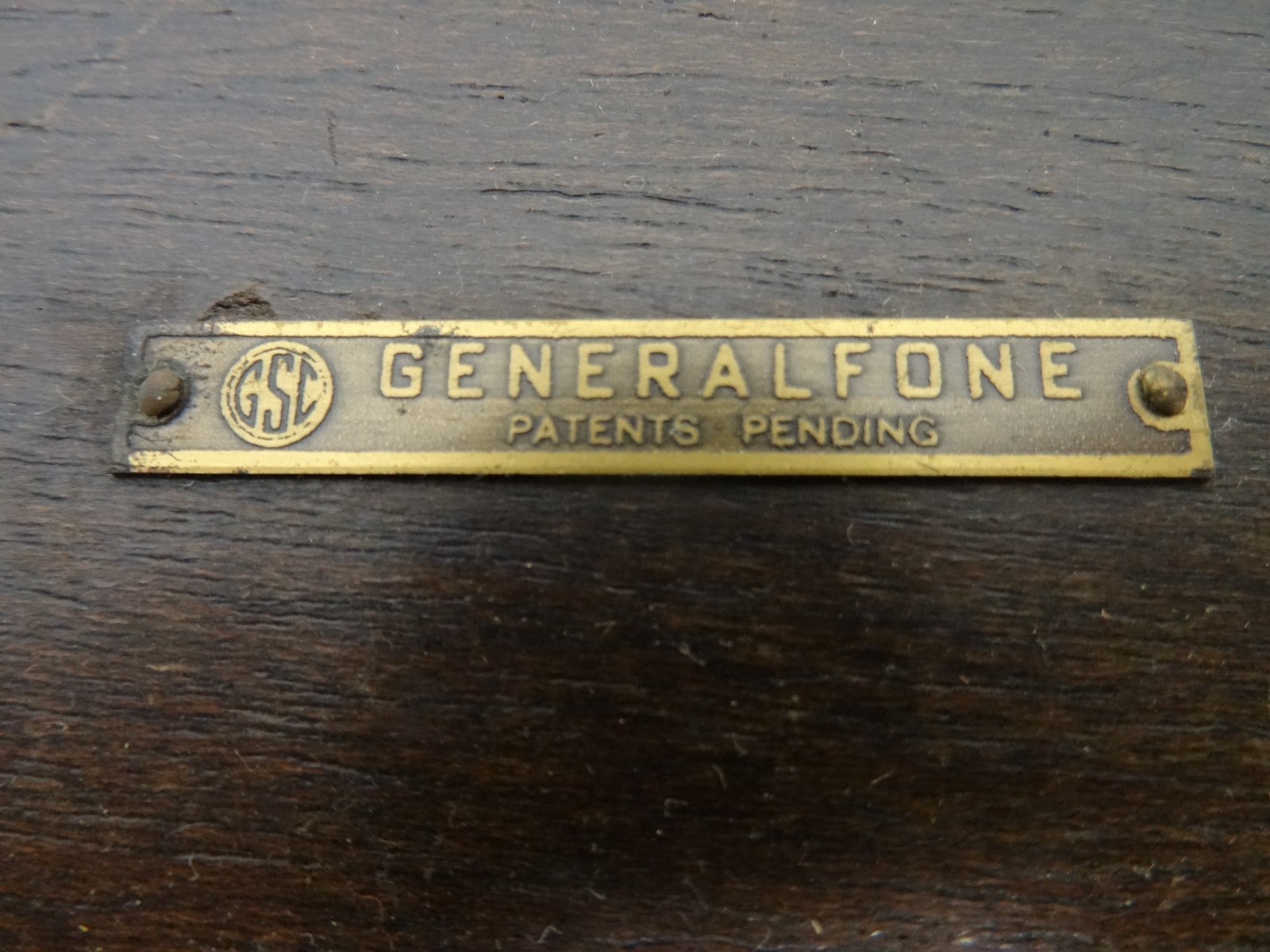 generalfone crystal radio rare with head phones