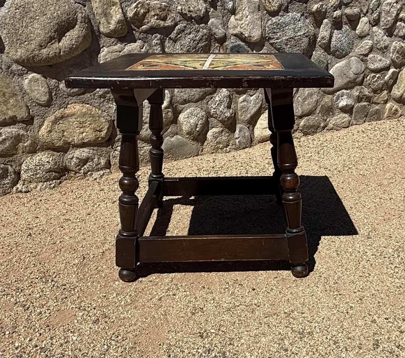VINTAGE CALIFORNIA TILE TABLE SPANISH REVIVAL 1920s D&M TAYLOR MONTEREY ANTIQUE