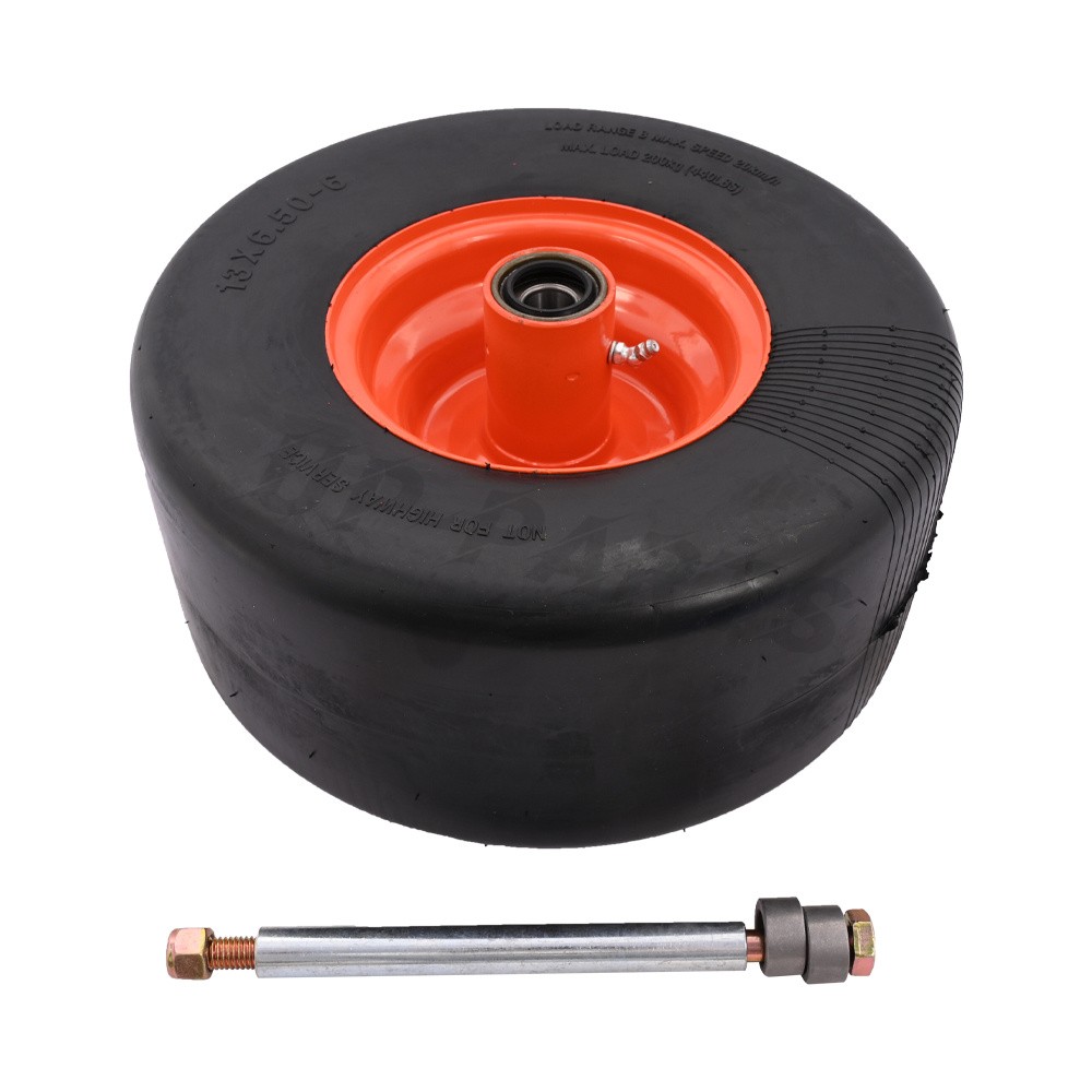 2PK Flat Free Wheel Assembly for Scag 9278 483050 482504 13X6.50-6 13X6.5X6