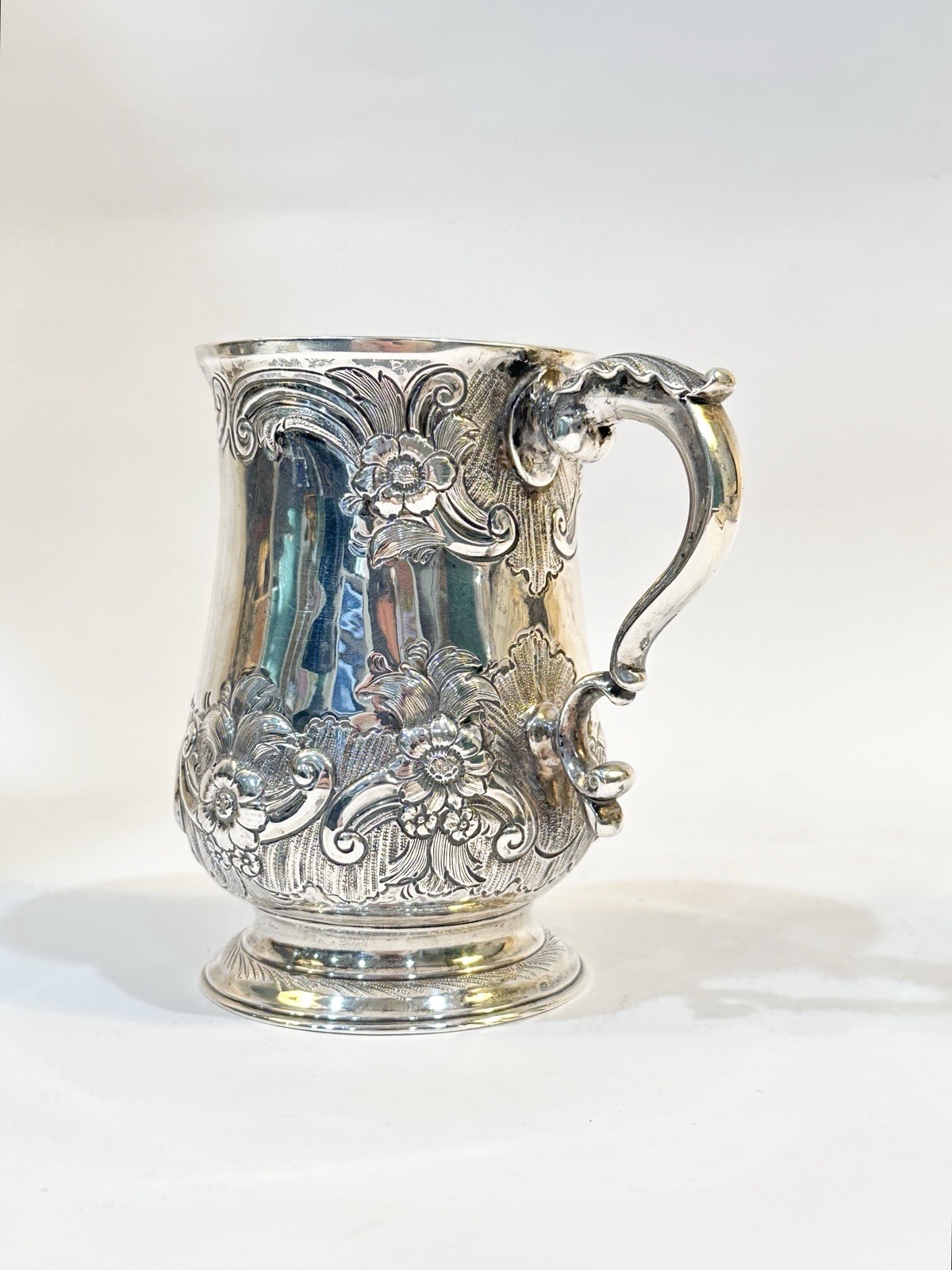 Antique 19th C Georgian Sterling Silver Mug London 1824 Edward Ferrell
