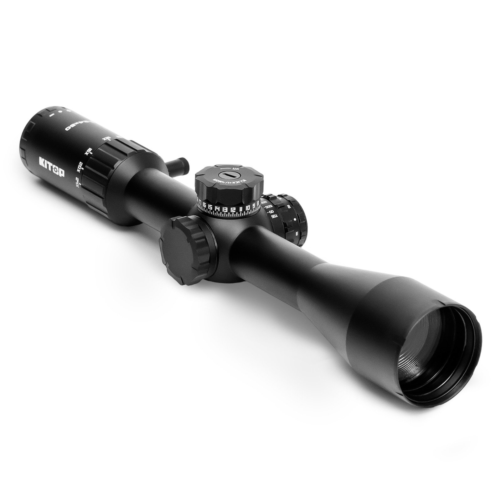 KiTOP Optics 6-24x50mm Crosshair Rifle Scope w/ FFP Illuminated MOA Reticle