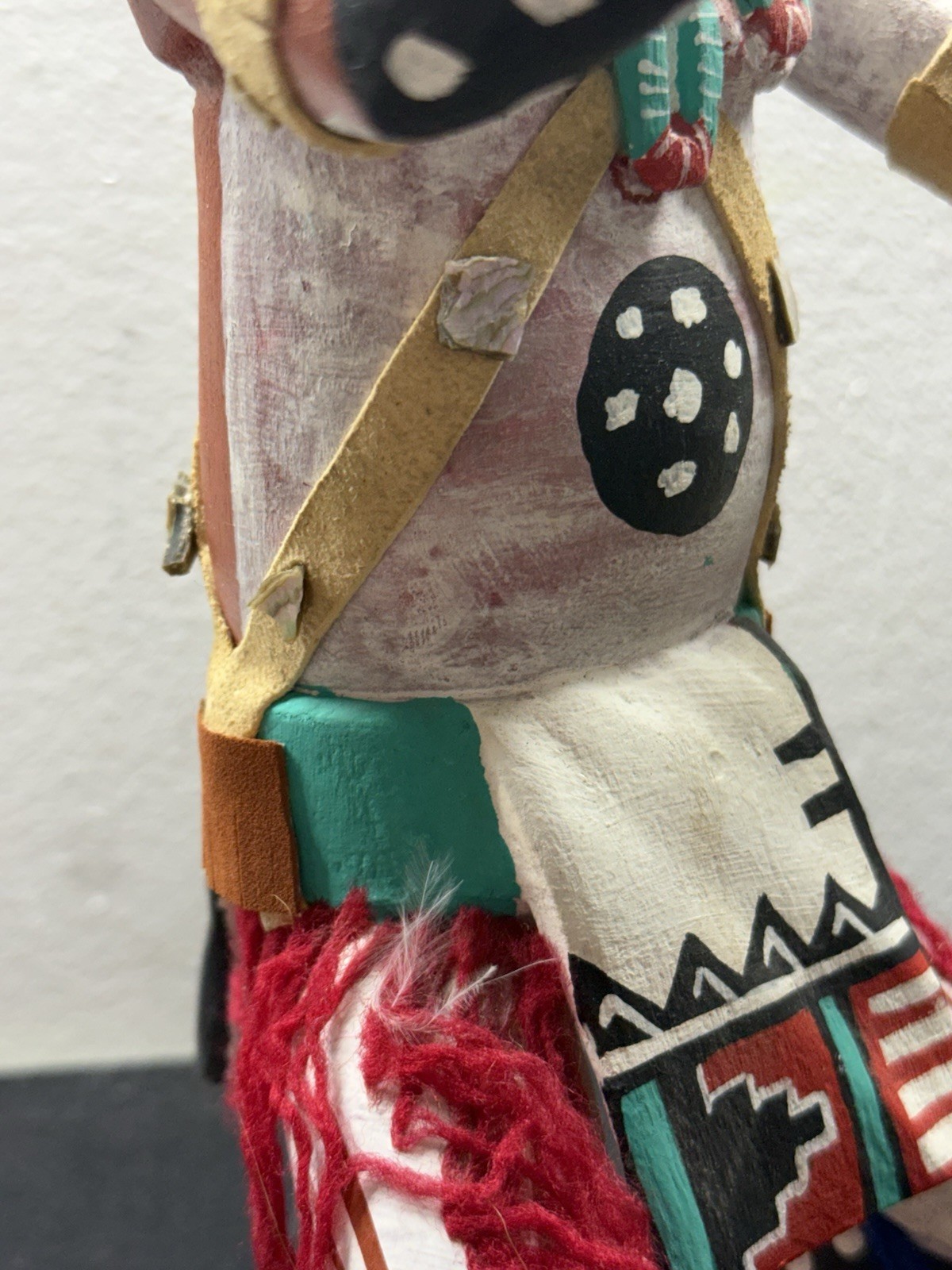 Vintage Kachina Doll Wolf Shaman 14 Inch Signed Al. Silas Jr.