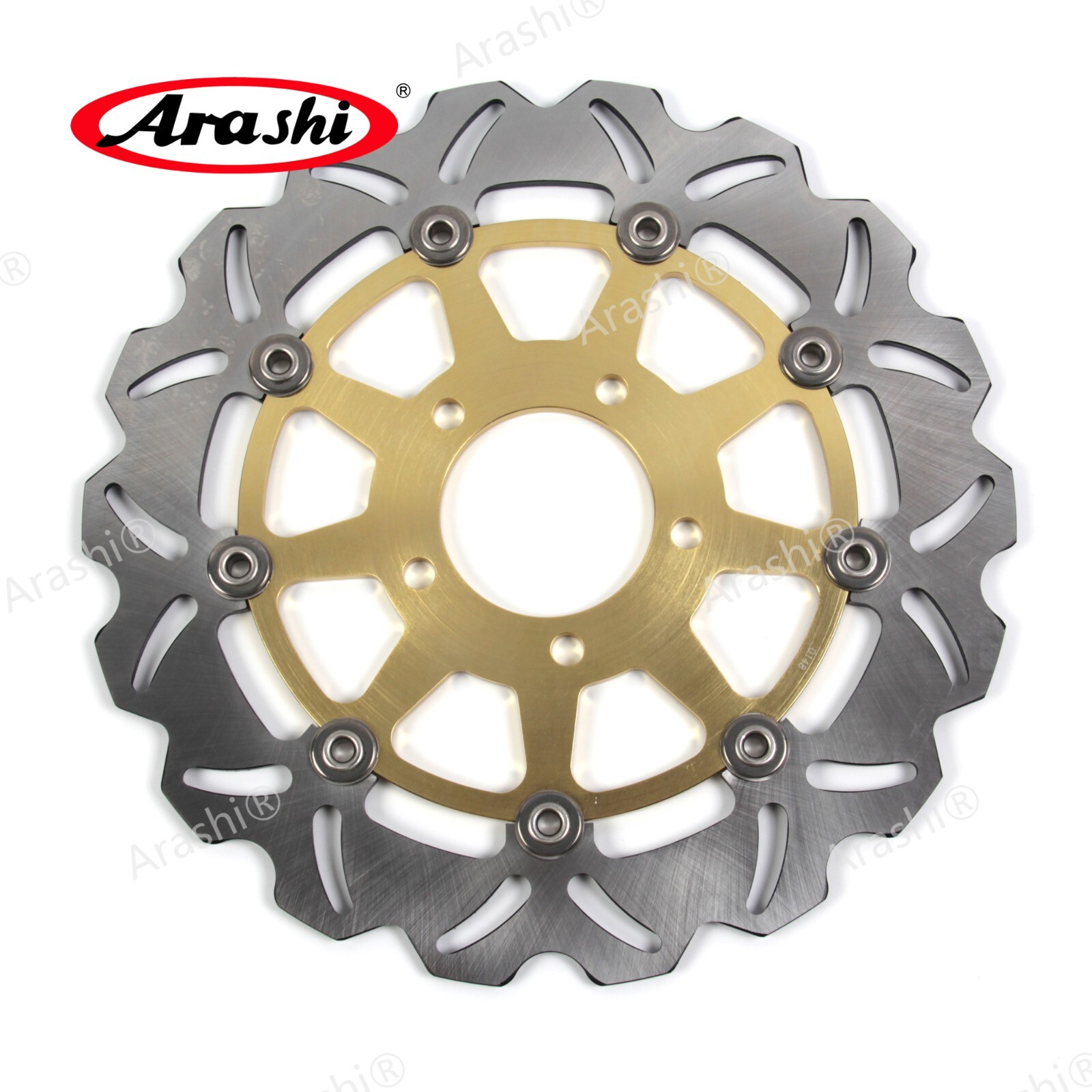 GOLD Front Rear Brake Disc Rotor for Suzuki GSXR1000 2003 2004 GSXR750 2004 2005