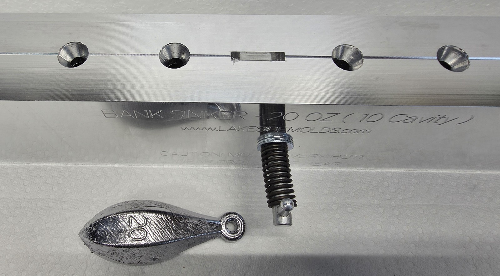 20 oz Bank Sinker 10 Cavity Production Mold