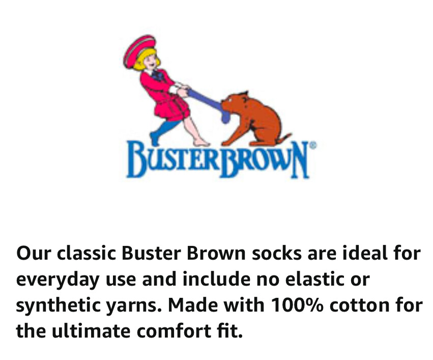 BUSTER BROWN Womens Cotton Socks Bobby Socks 100% Cotton Ankle Socks for Women