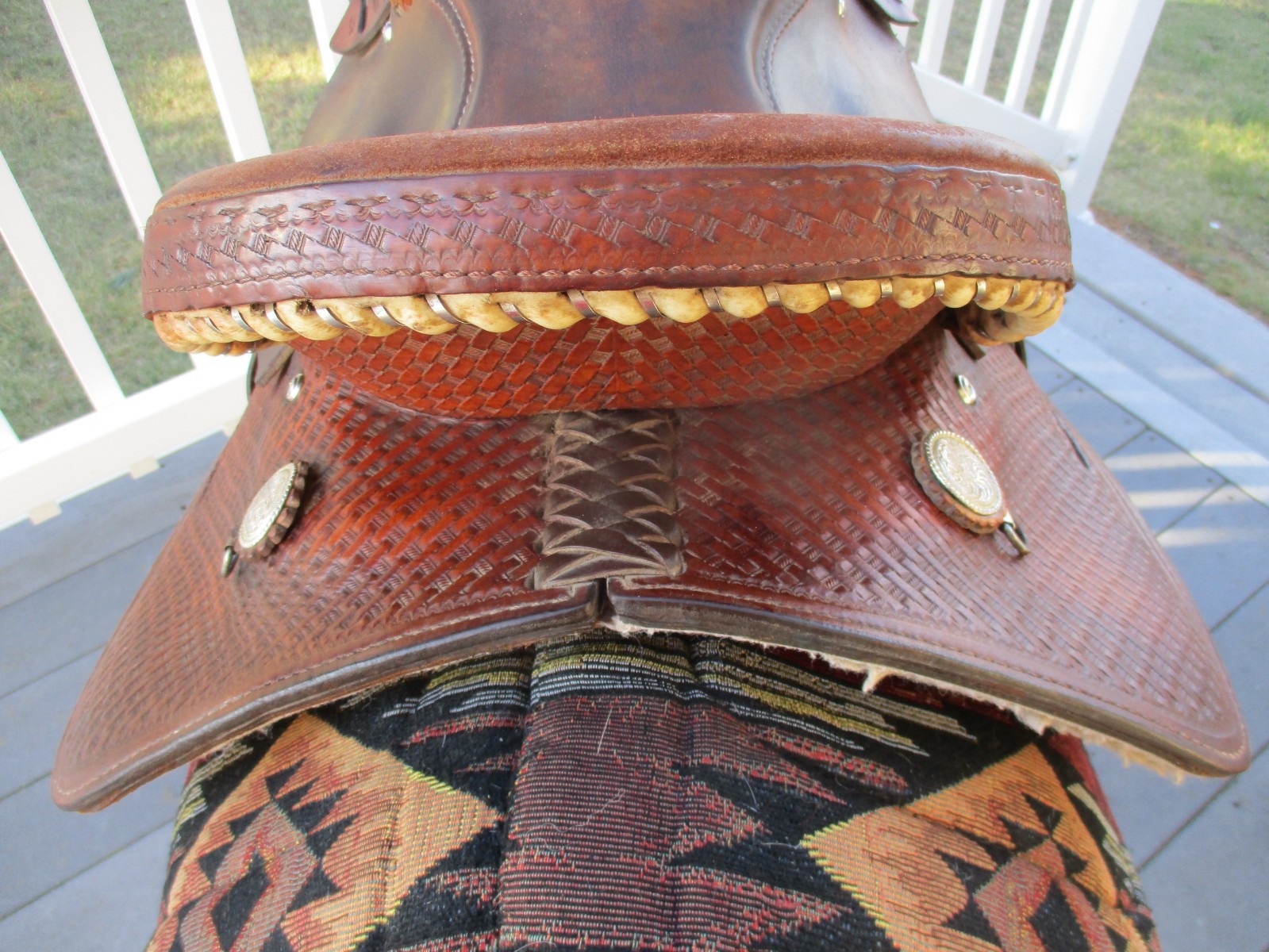 15'' FQH BARS #425 DAKOTA SADDLERY WESTERN BEAR TRAP BARREL SADDLE