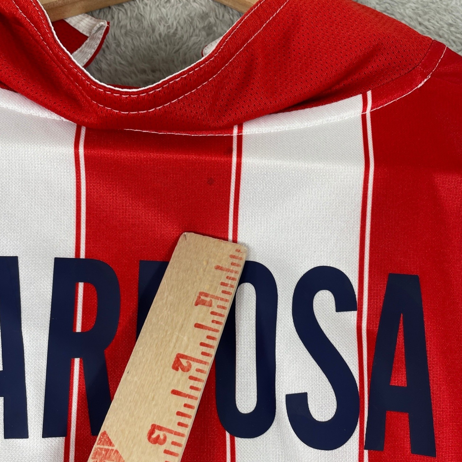 Vintage Nike Atletico Madrid Jersey Mens 2XL Red Barbosa Soccer Y2K 2004–05 Kit