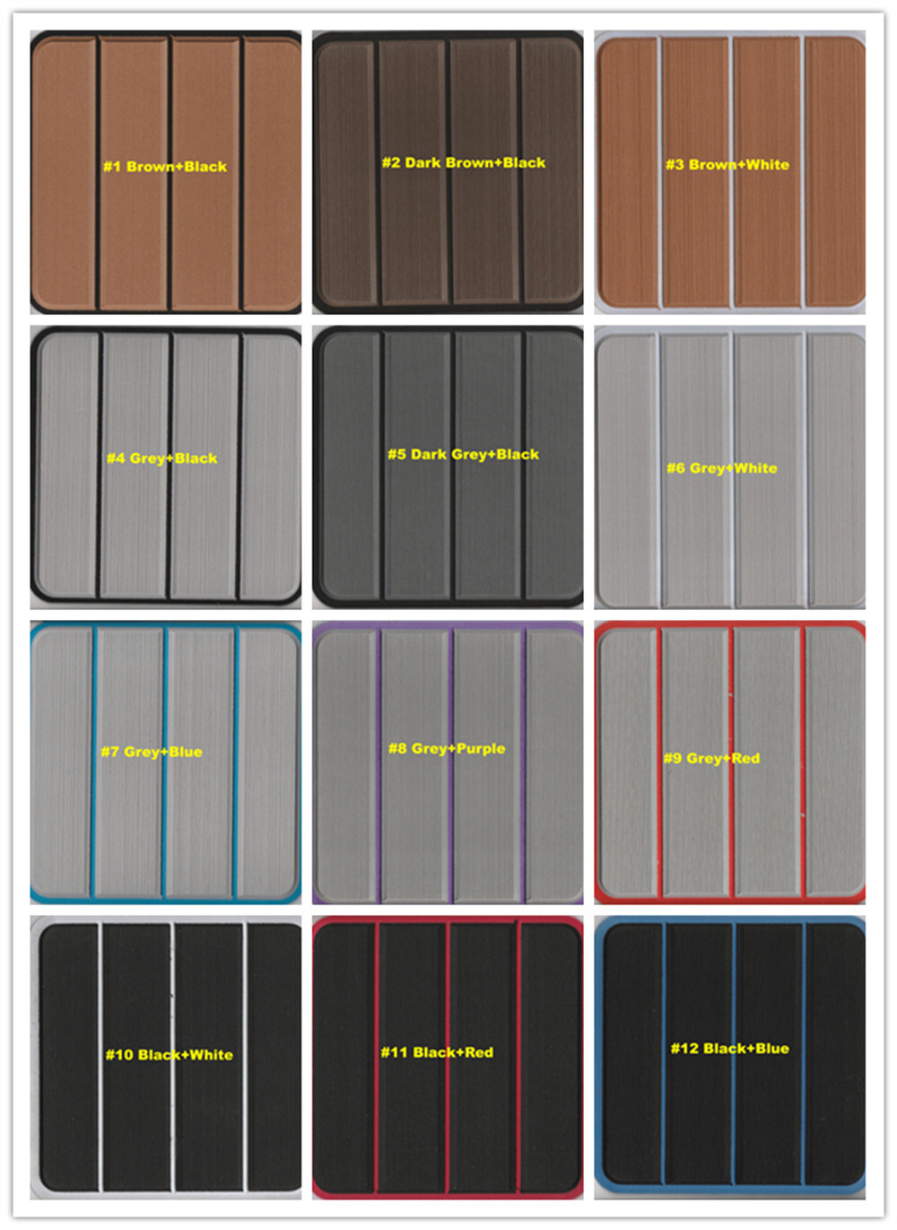 2000 Tige 21V Cockpit Pad Boat EVA Foam Faux Teak Deck Floor Mat Self Adhesive