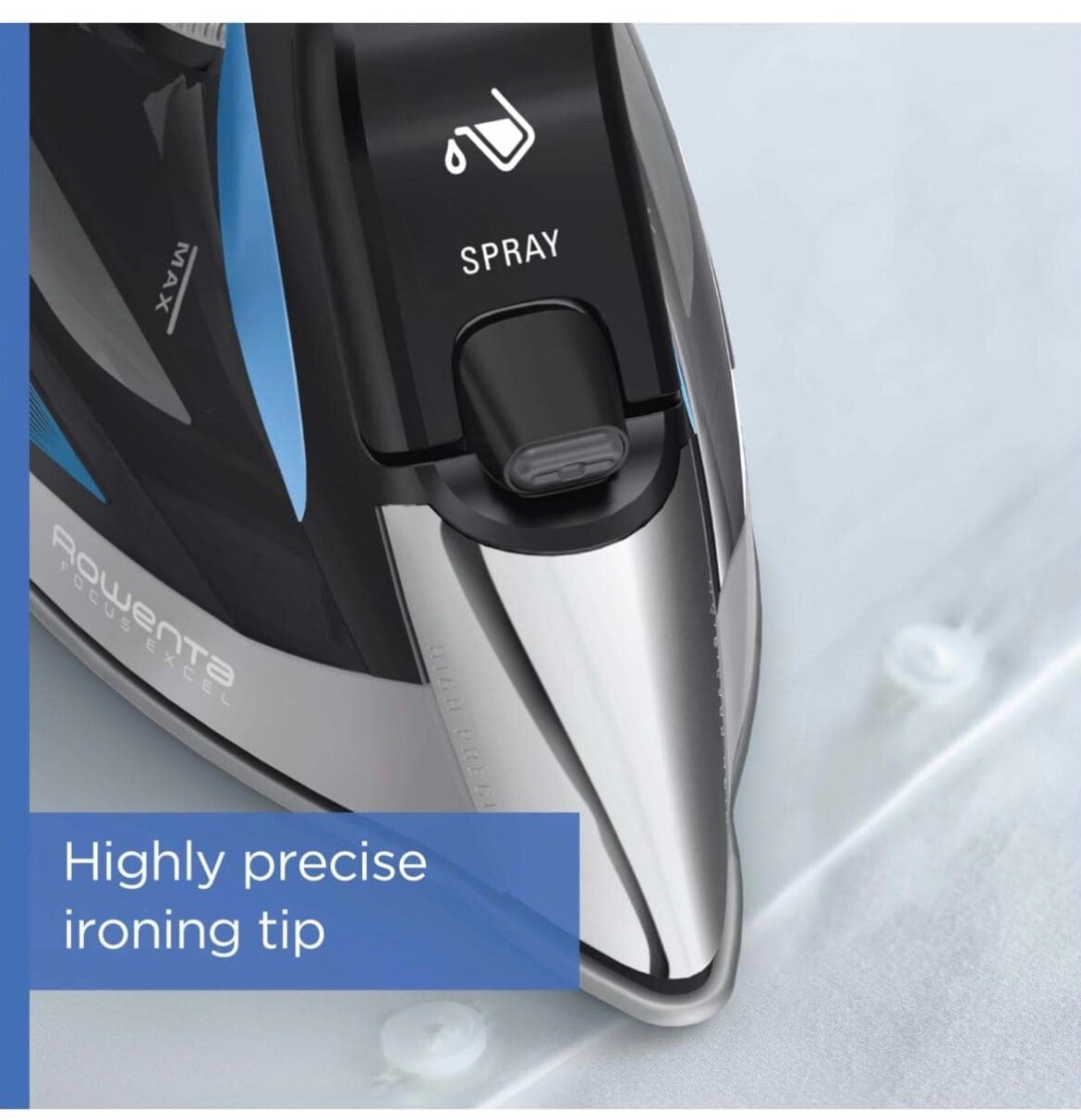 Rowenta DW5360 1750 Watt Focus Xcel Iron with Steam boost, Anti Drip, Auto Off.