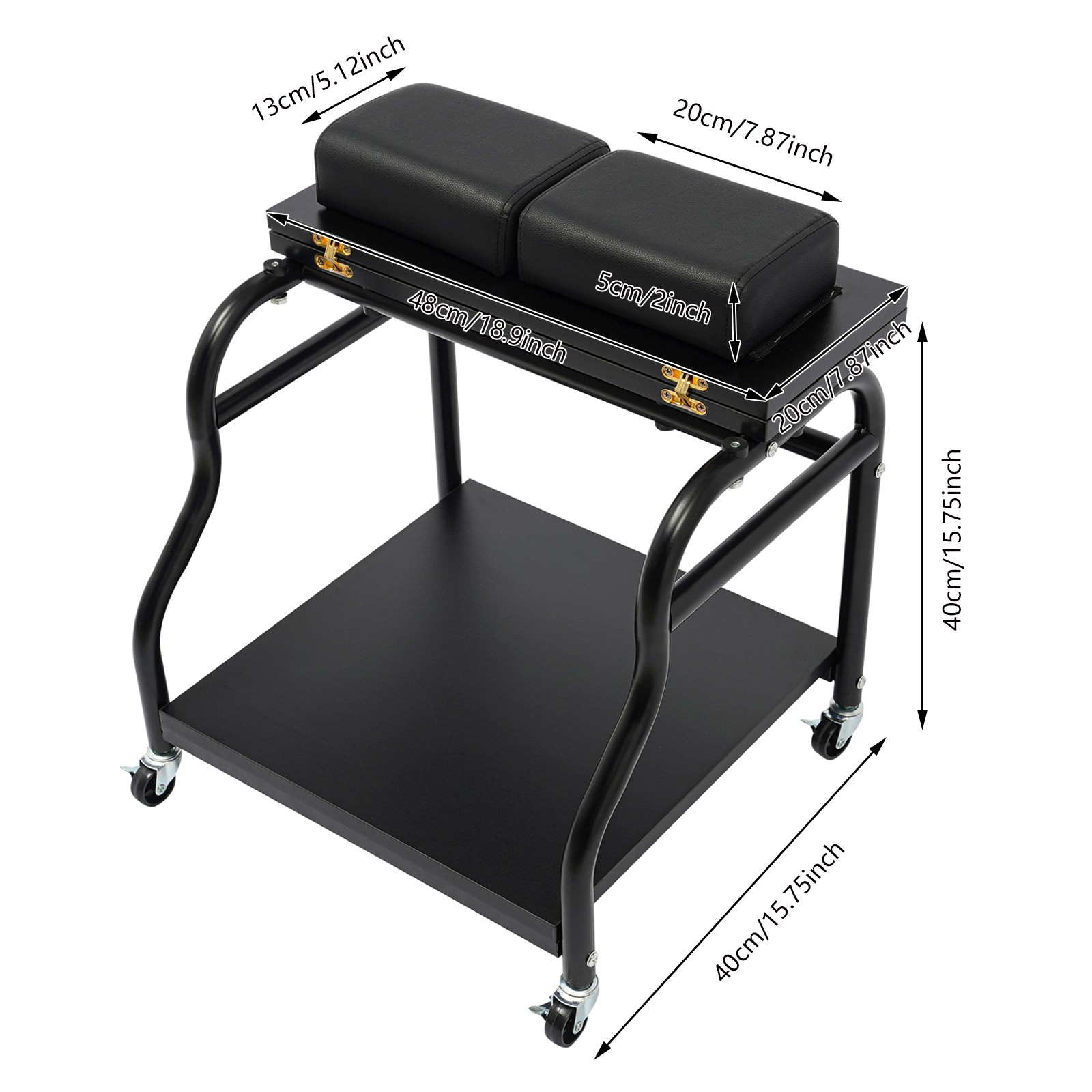 Portable Esthetician Trolley Cart, Trolley Cart with Wheels, Foot Bath Cart