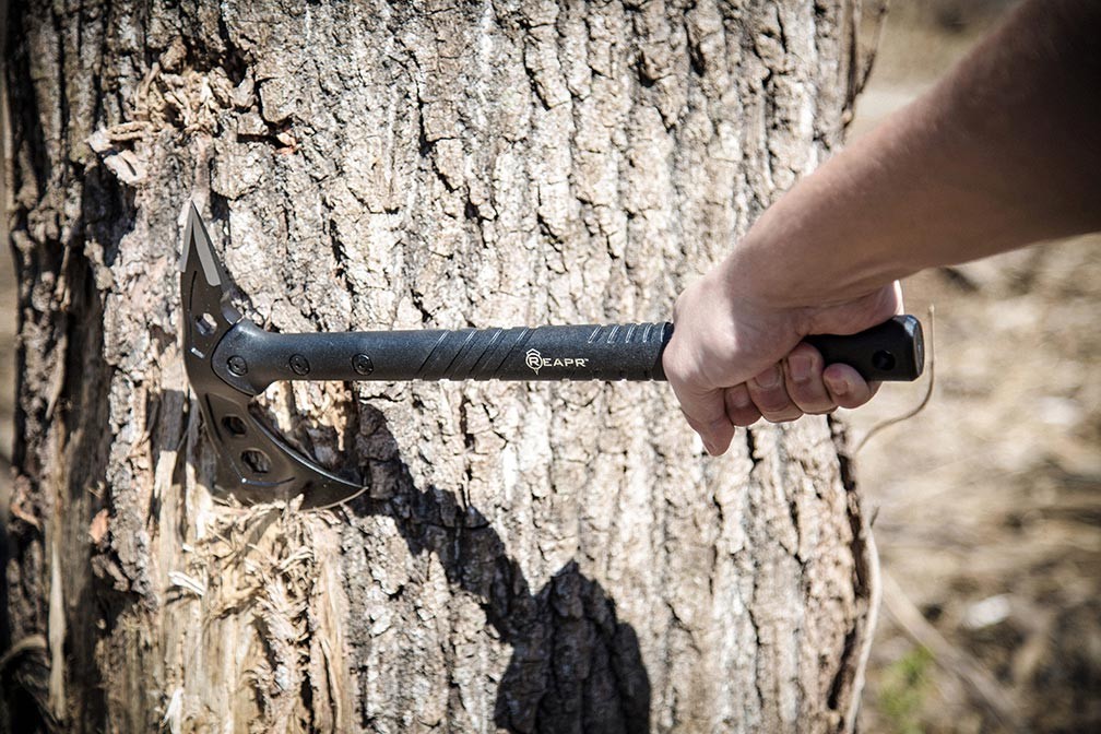 REAPR Tac Hawk Tactical Tomahawk – Multi-Purpose Survival Axe with Spike & Sh...