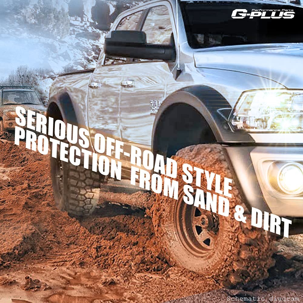 Fender Flares Compatible with Chevy Silverado 2500HD 3500HD 2014-2018 5.8 ft