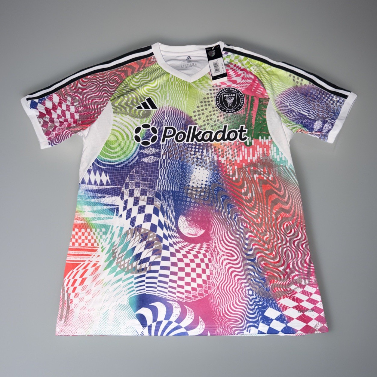 Adidas Inter Miami x Jeremy Scott Jersey NWT Men’s Size Large Polkadot Slim Fit