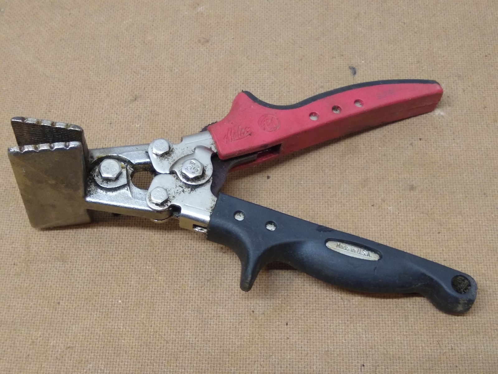 MALCO S2R 3" Hand Seamers RedLine HVAC Sheet Metal Tin Ductwork Roofing Pliers