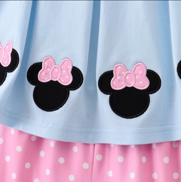 NEW Boutique Minnie Mouse Tunic & Shorts Girls Outfit Set