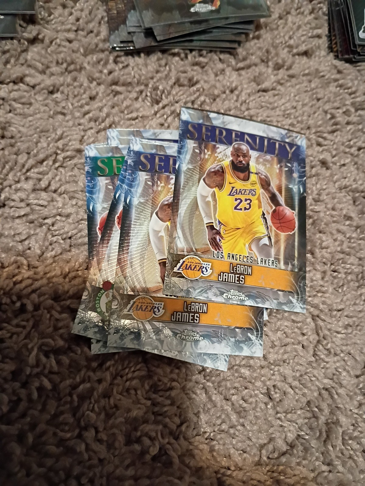 2025-26 Topps Chrome Basketball Parallel Insert Lot Knueppel LeBron Aprox 350