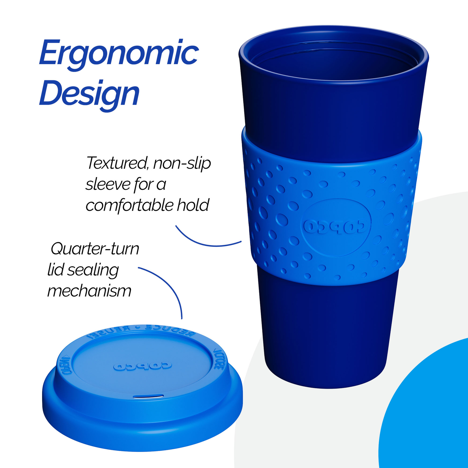 Copco Acadia Travel Mug, Set of 2 - Navy & Blue