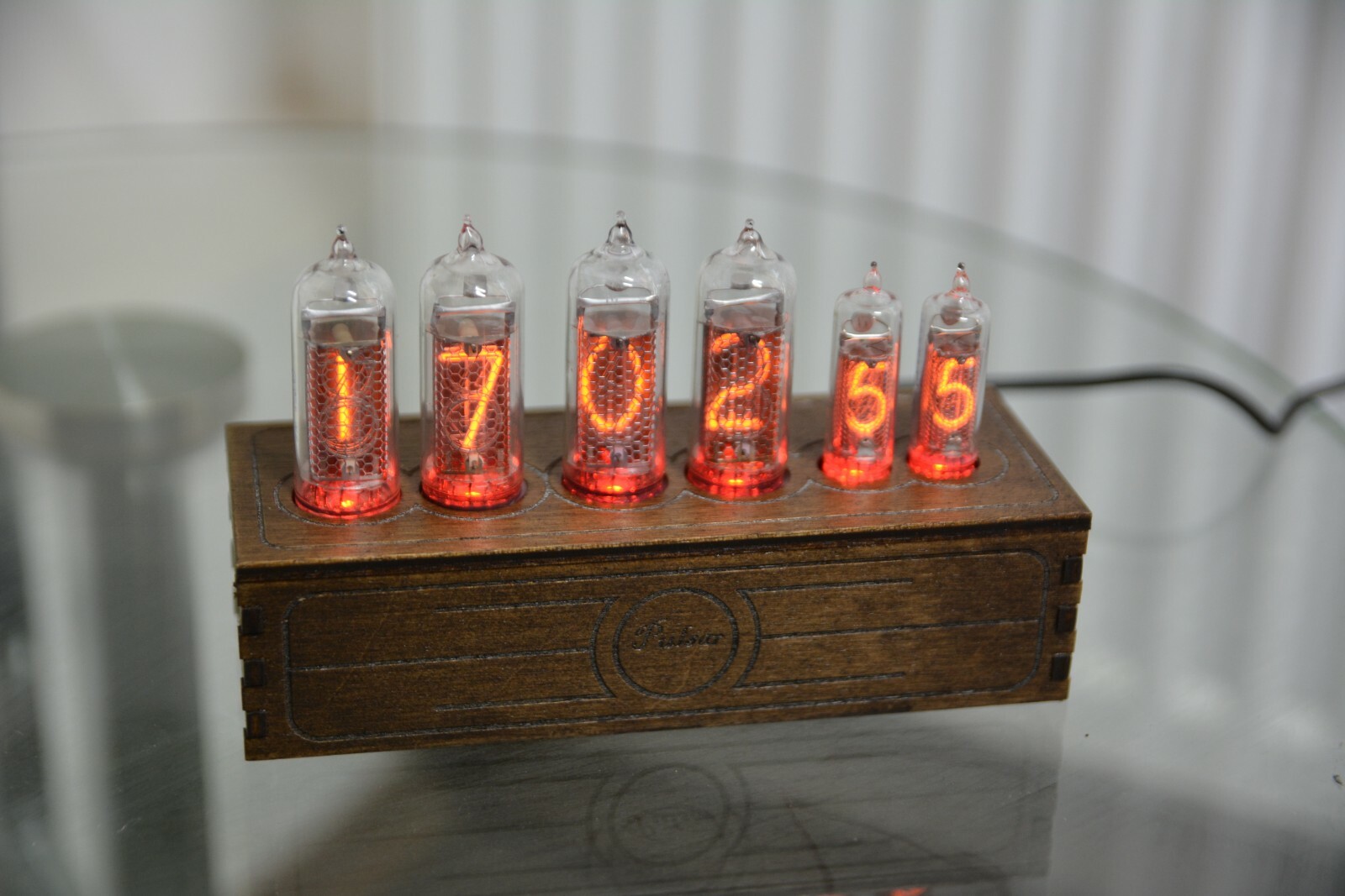 Nixie tube clock IN-14+IN-16 RGB table desk retro old vintage clock for bedroom