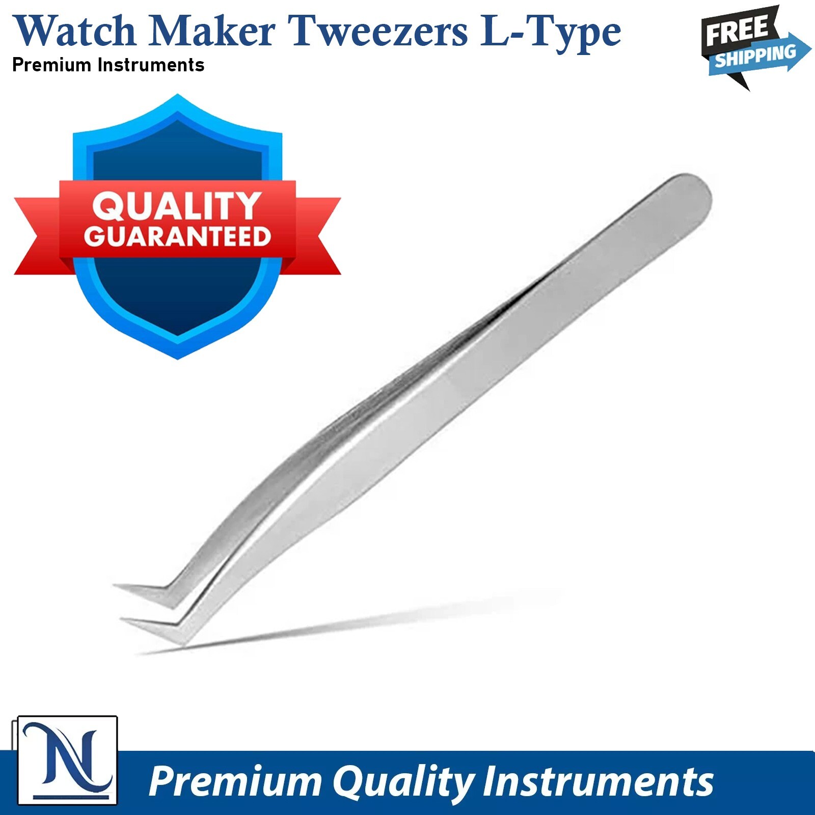 Professional Watchmaker Repair Tweezers Antistatic Tweezers Thumb Forceps 5pcs