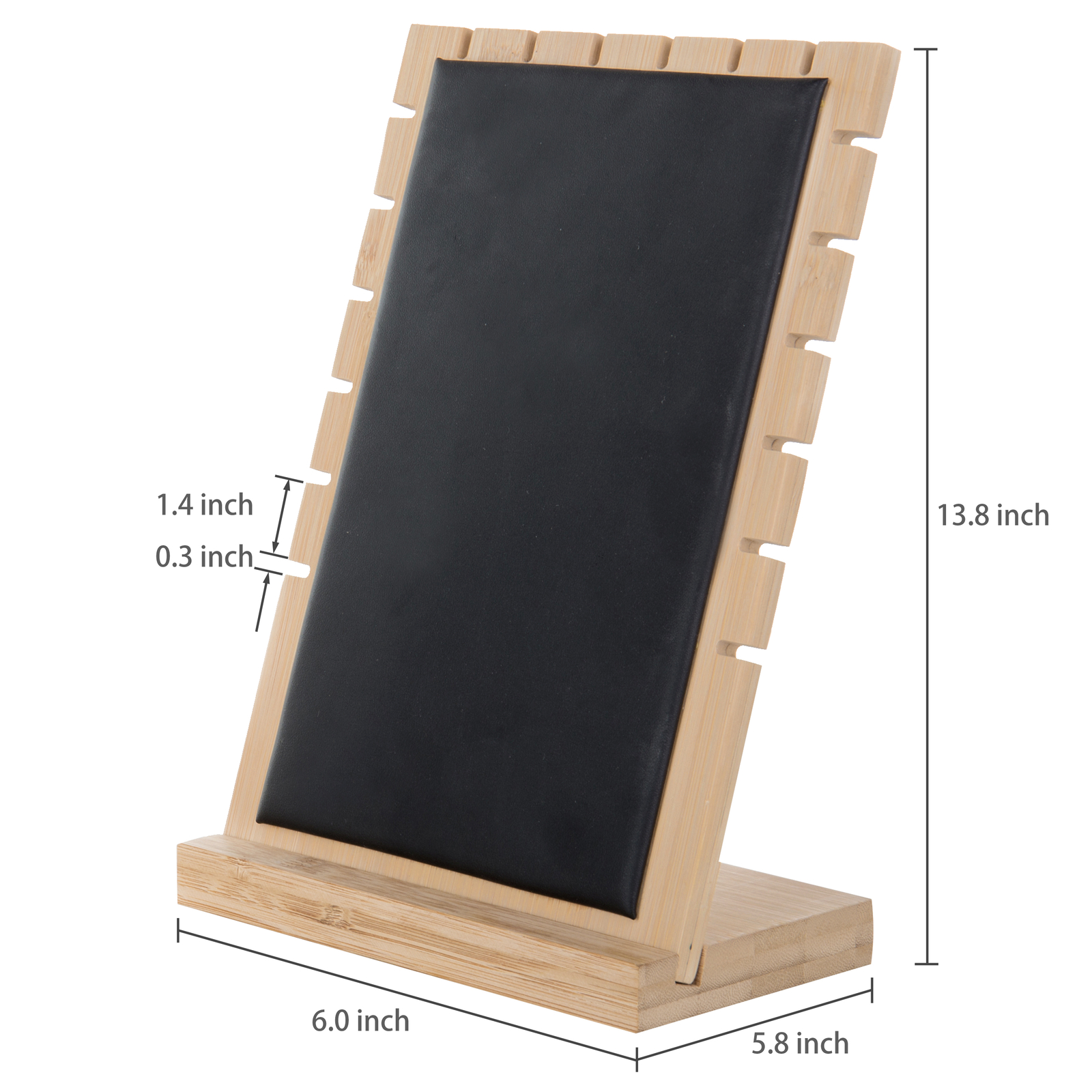 Bamboo Necklace Jewelry Tabletop Display Boards, Jewelry Towers, Set of 2