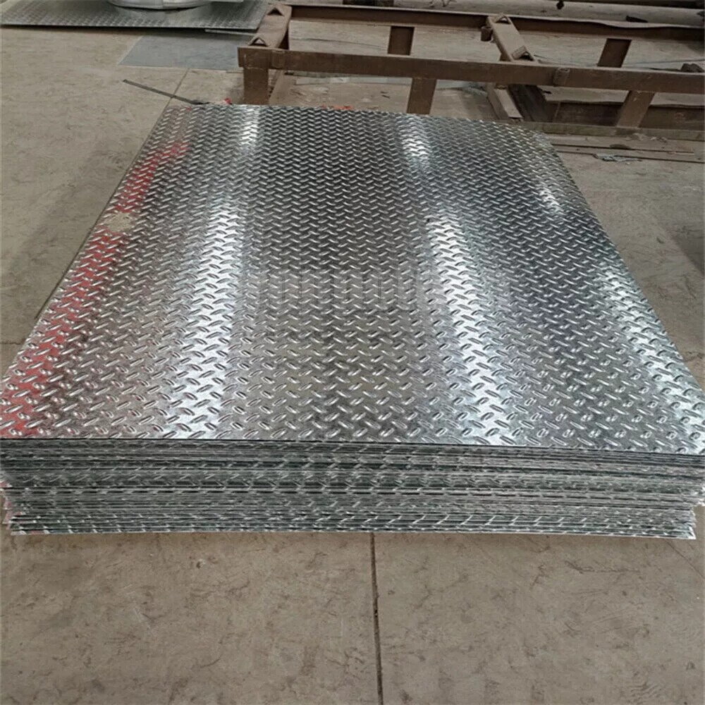 48"x 94.5" Aluminum Diamond Plate Sheet .04”Thick Embossed Trailer, RV, Garages