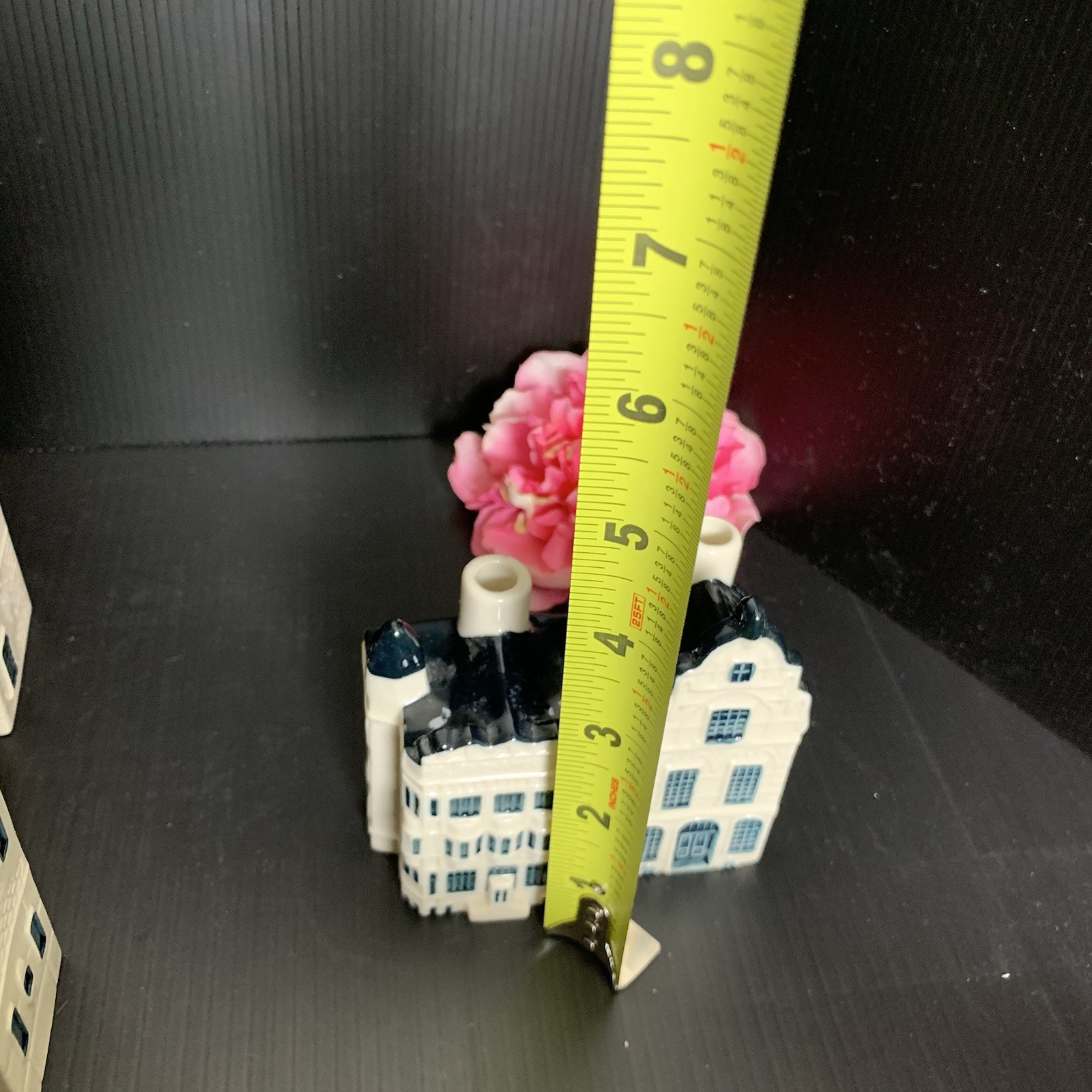 KLM Blue Deltf's Ceramic Houses - Collection of 10 Houses - EMPTY