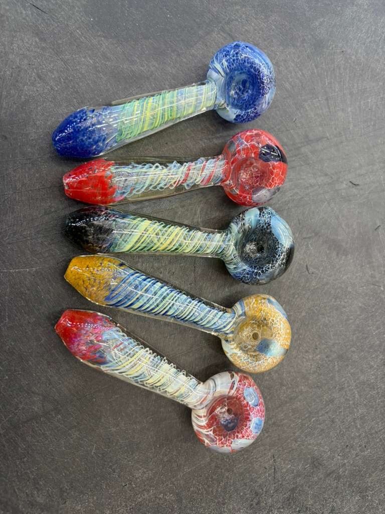 6 PACK 3” 3.5 To 4“INCHTobacco Smoking THICK HEAVY Glass Hand Pipe