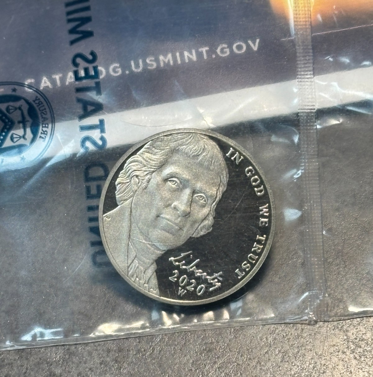 2020 W Special Edition Proof Jefferson Nickel 5c Coin Sealed in OGP