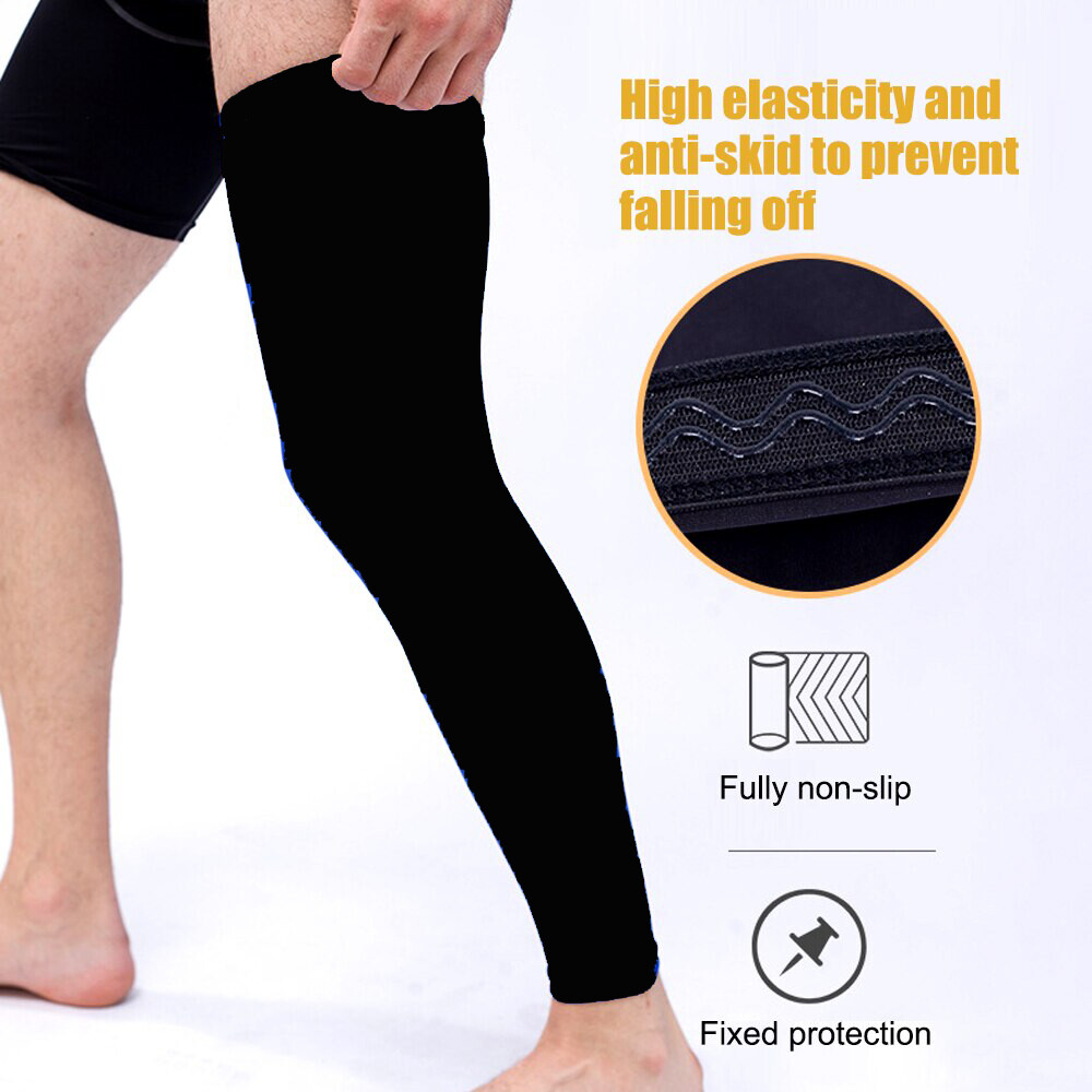 Leg Brace Support Knee Thigh High Compression Sleeve Socks Stockings Pain Relief