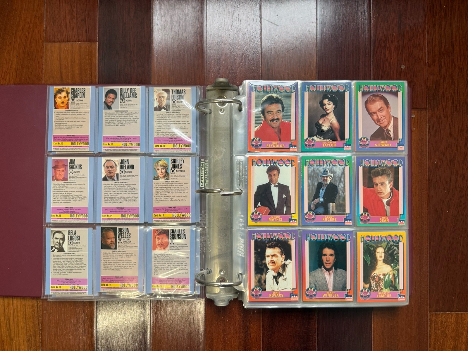 1991 Hollywood Starline 200+ Cards & Binder
