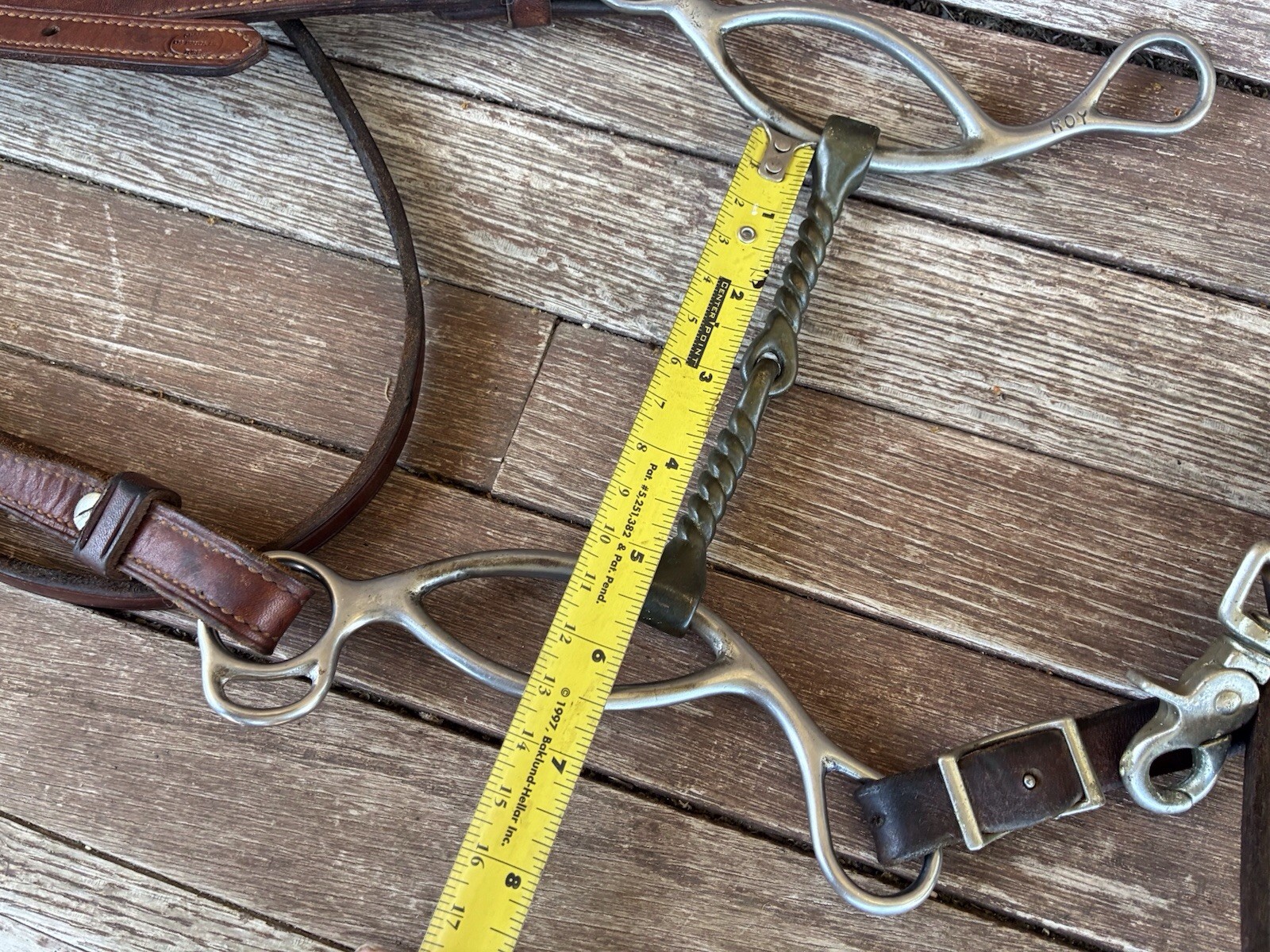 Champion Equine Headstall And Roy Robinson Snaffle Bit Good Condition