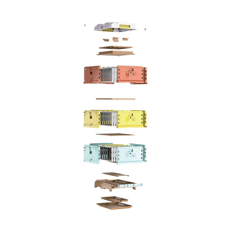 3-layers Insulated Bee Hives House Honey Bee Hive Box Beekeeping Equipment Boxes