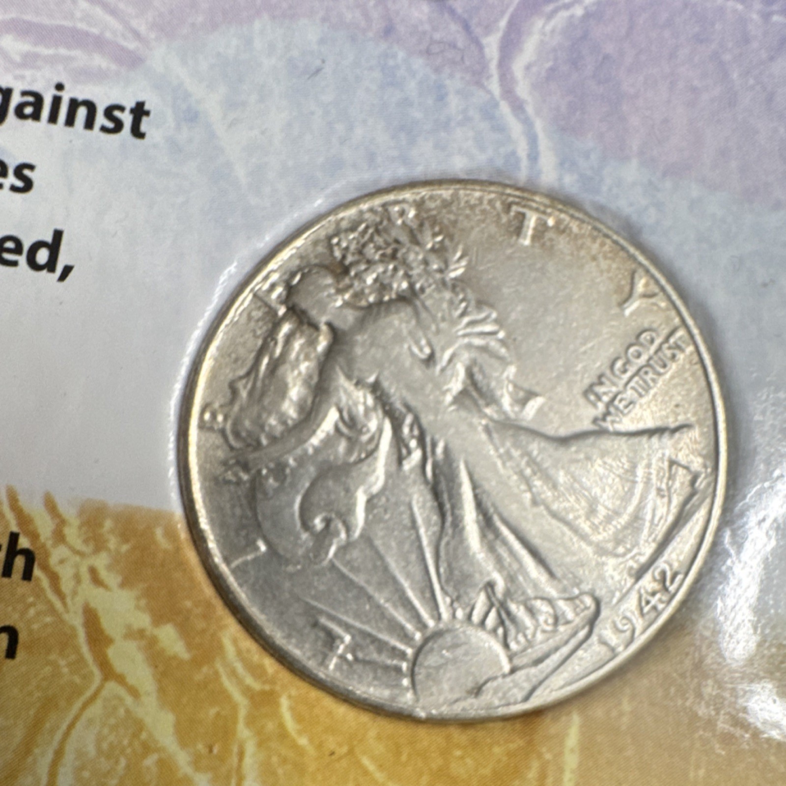 Walking Liberty Half Dollar Coins 1941, 1942, 1944 Silver 50C Circulated