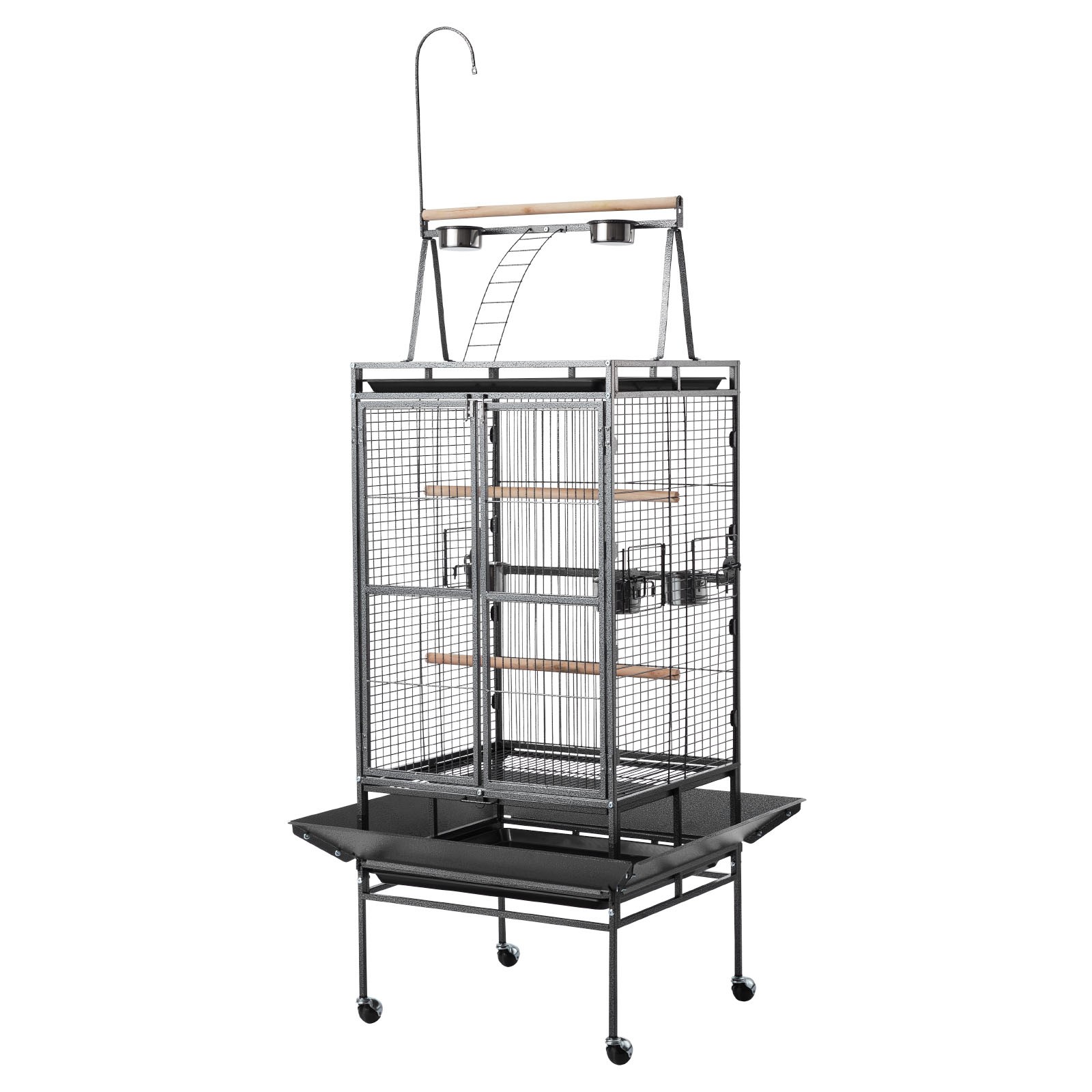 Uimoso Large Bird Cage with Open Flat Top, 32.7 x 31.1 x 82.7 Inches