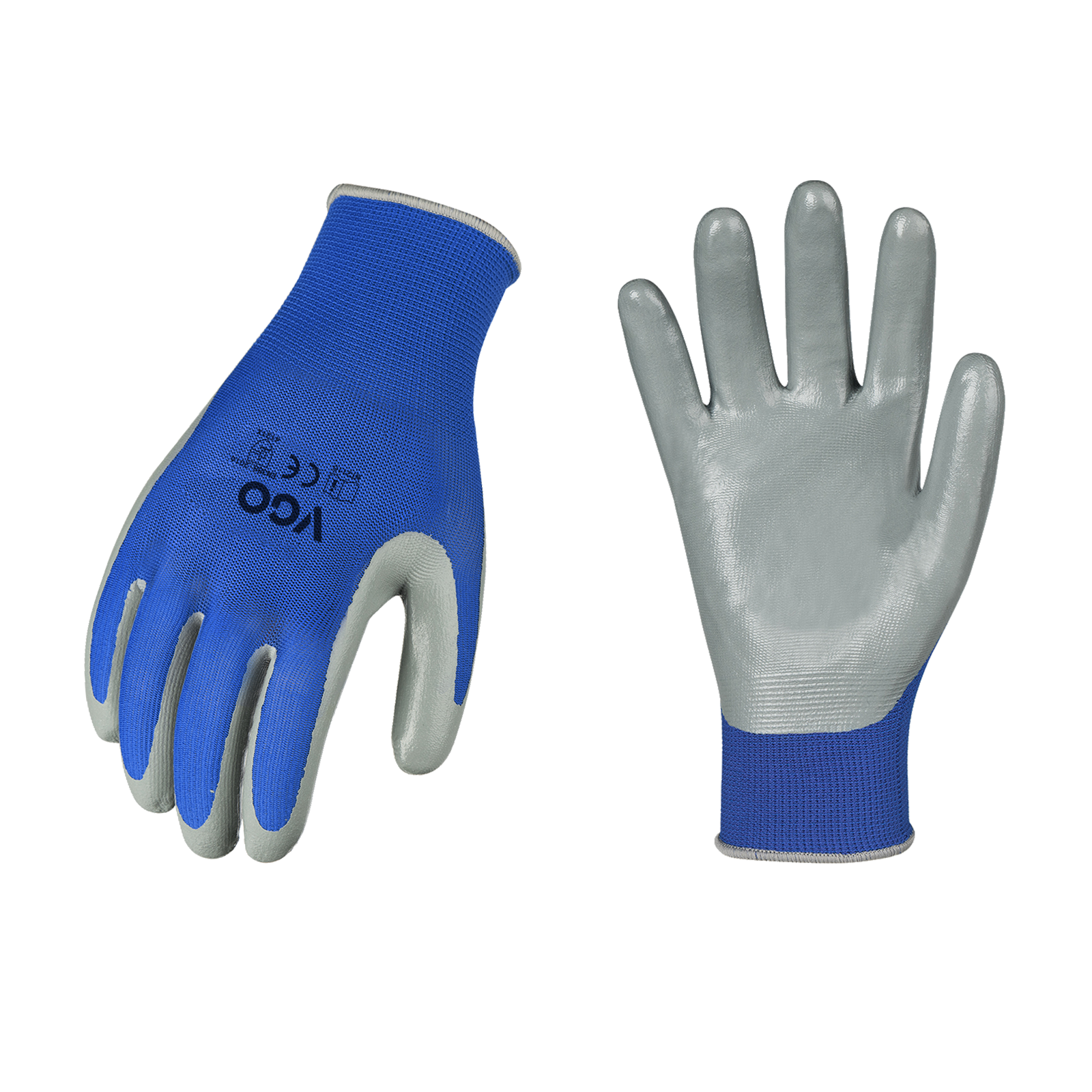 Vgo 3/5/10 Pairs Nitrile Coat Garden Gloves,Construction Work Gloves(NT2110)