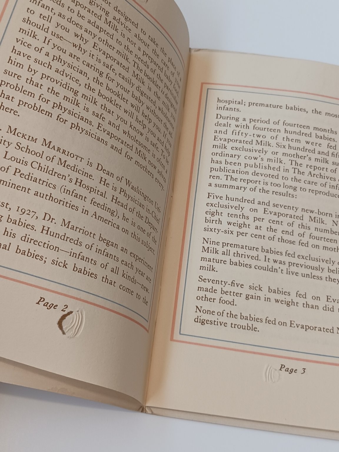 1929 Evaporated Milk A Safer World for Babies Guide Booklet Vintage Infant Care