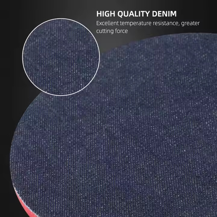 SPTA 1Pc 3/5/6 inch 1000 Grit Orange Peel Remover Denim Hook Loop Polishing Pad