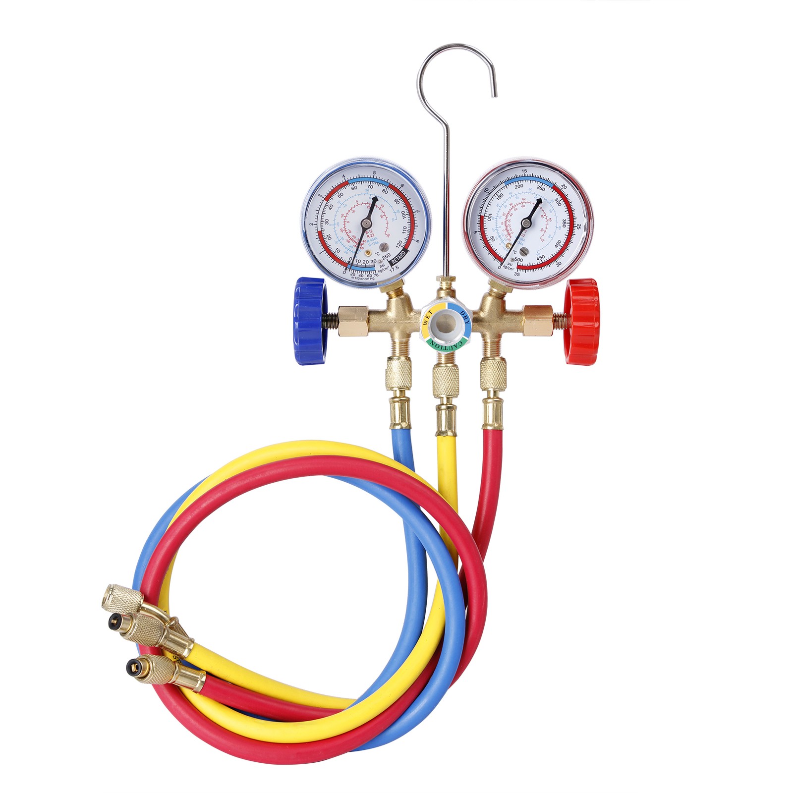 A/C Manifold Gauge Set for Refrigerant HVAC Refrigeration Charging Service