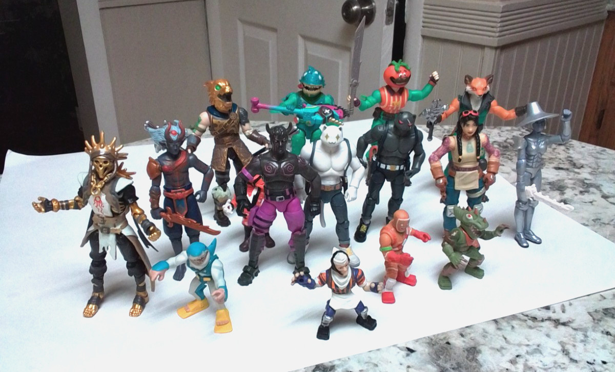 Mixed lot action figures fortnite toys