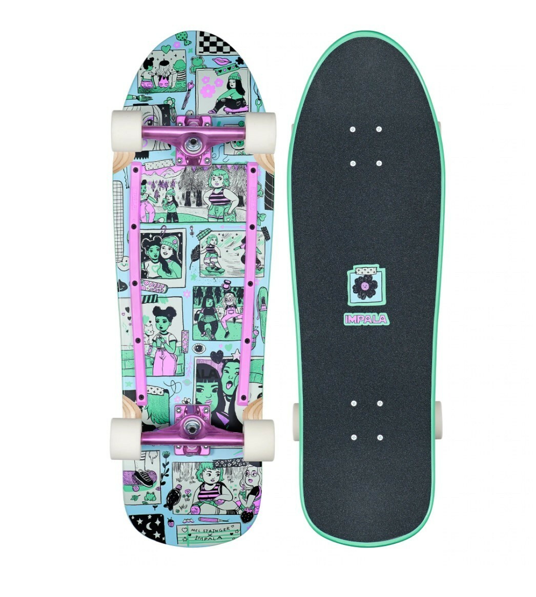 Impala Hera 31.5" Cruiser Mel Stringer LIMITED EDITION Skateboard Complete New!