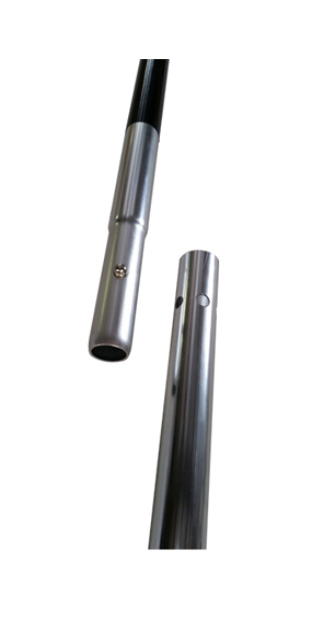 Oceansouth Kayak Paddles Black, Aluminum Asymmetric (Split Shaft) x 2