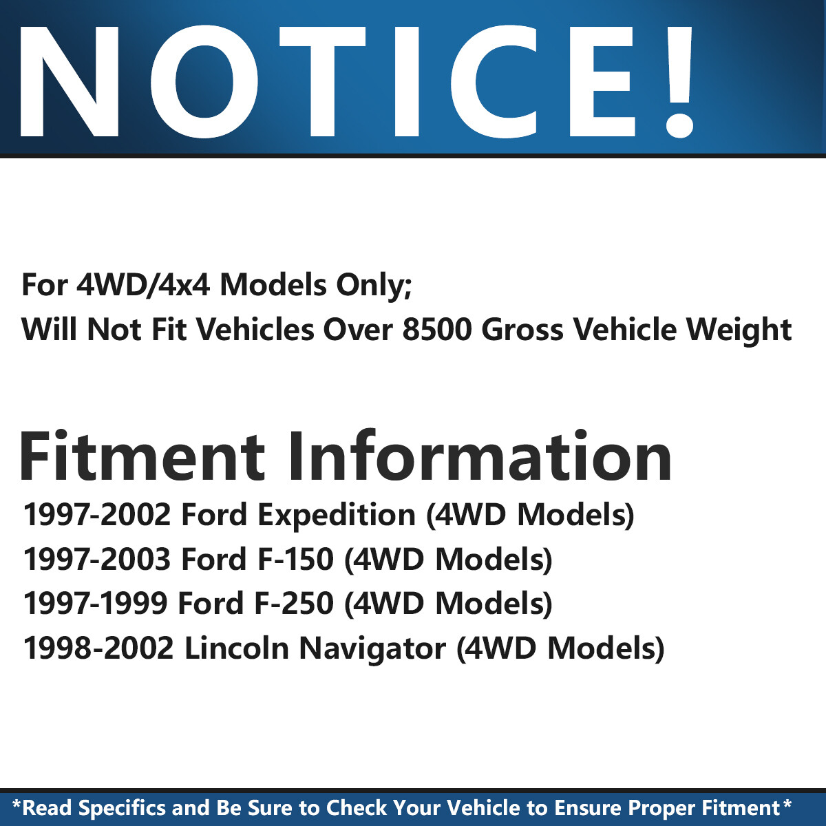 4WD Front Upper Control Arms Tie Rods Sway Bar for Ford F-150 F-250 Expedition