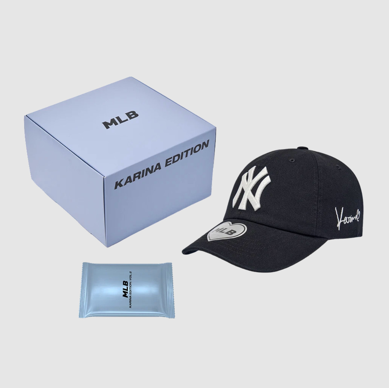MLB x Karina Signature Unstructured Ball Cap Black